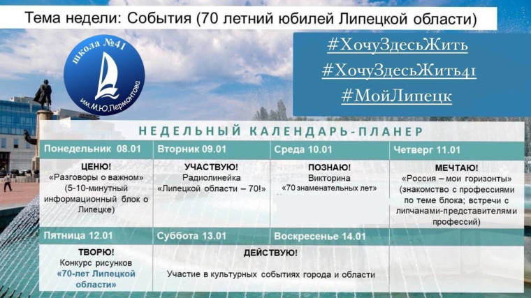 ПРОЕКТ «ХОЧУ ЗДЕСЬ ЖИТЬ: МОЙ ЛИПЕЦК».